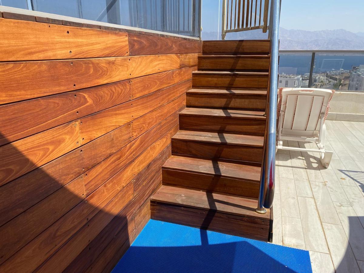 Stunning Penthouse With Sea Views And Private Heated Pool Apartment Eilat Exterior photo